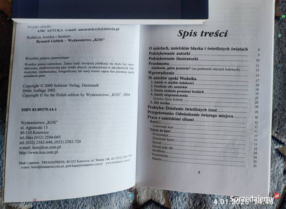 Karty anielskieŚwietlista siła Aniołów Jeanne ISBN 8389375141 Kołobrzeg