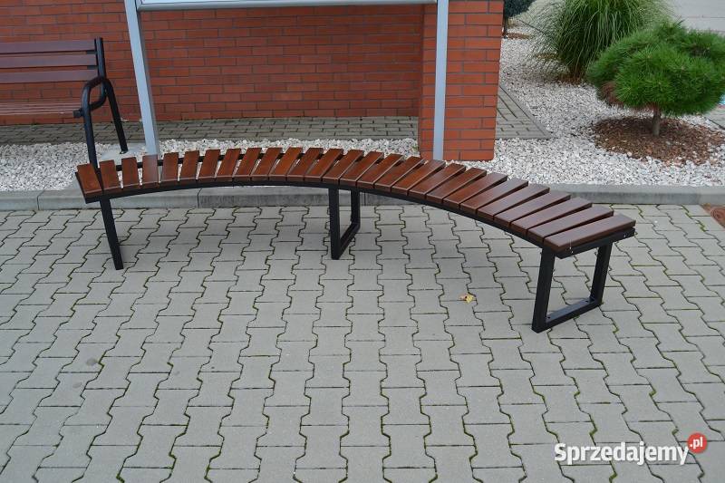 Ławka stalowa miejska półokrągła loft bez Radawnica sprzedam