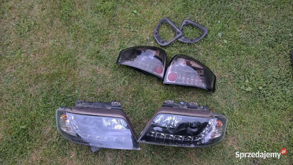Lampy przód tył czarne led Sonar Audi A6 c5 Motoryzacja Chełm