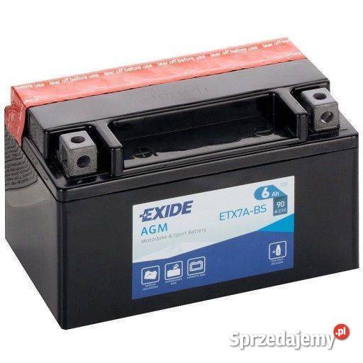 Akumulator motocyklowy EXIDE ETX7ABS ETX7ABS 12V Toruń