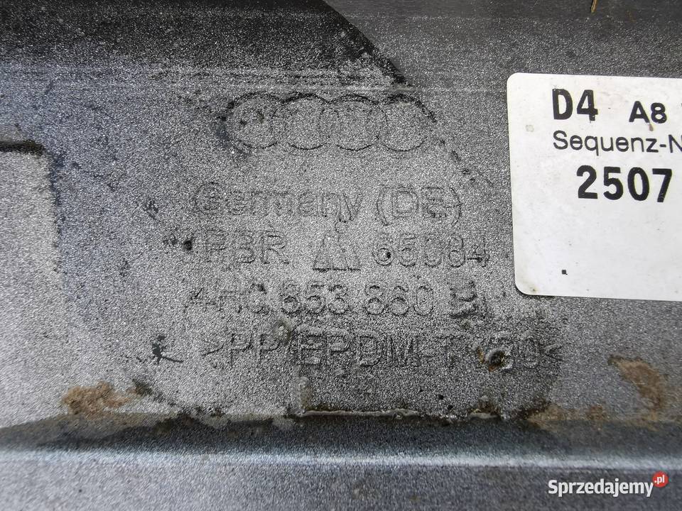 listwa progowa prawa audi a8 d4 4h0853860 listwy boczne Międzychód sprzedam