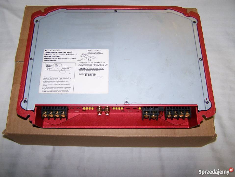 wzmacniacz samochodowy SONYXplo XM754SX800W z Sony