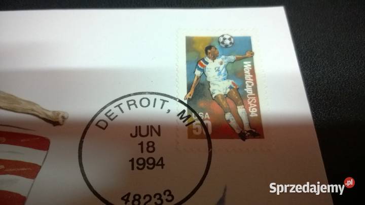 Koperta WORLD CUP USA 1994 r 0142 Warszawa