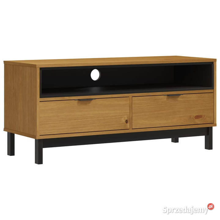 Szafka pod TV FLAM 110x40x50 lite drewno sosnowe Warszawa