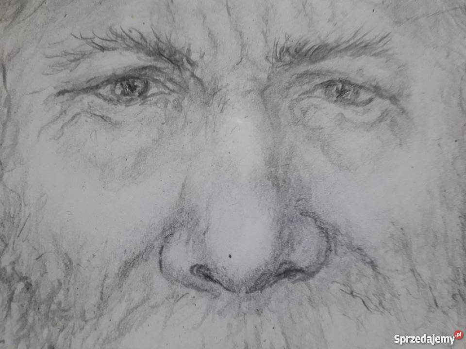 Portret żyda wykonany ołówkiem Tarnów