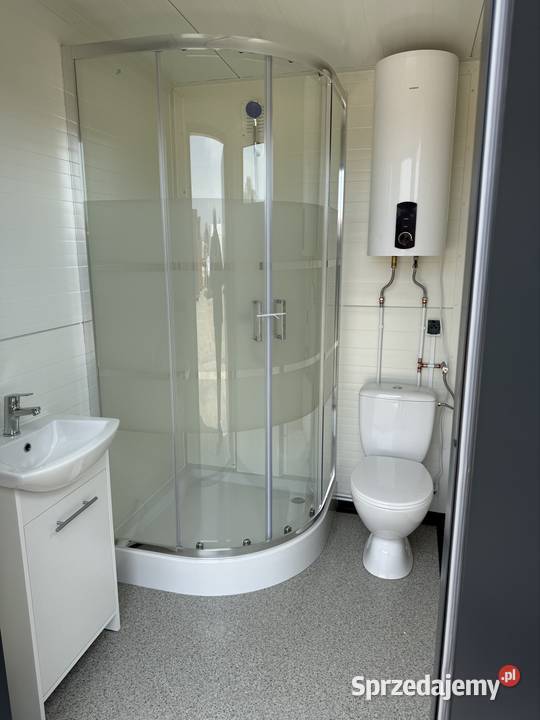 Pawilon kontener sanitarny łazienka WC prysznic