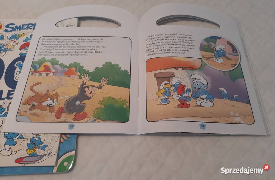 Smerfy teczka biblioteczka zestaw 3 książeczek Czeladź