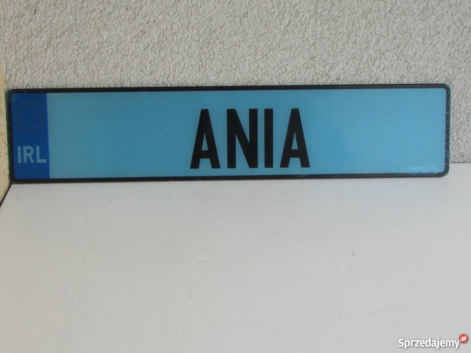 Tablica rejestracyjna irlandzka plastykowa nowa Olecko sprzedam