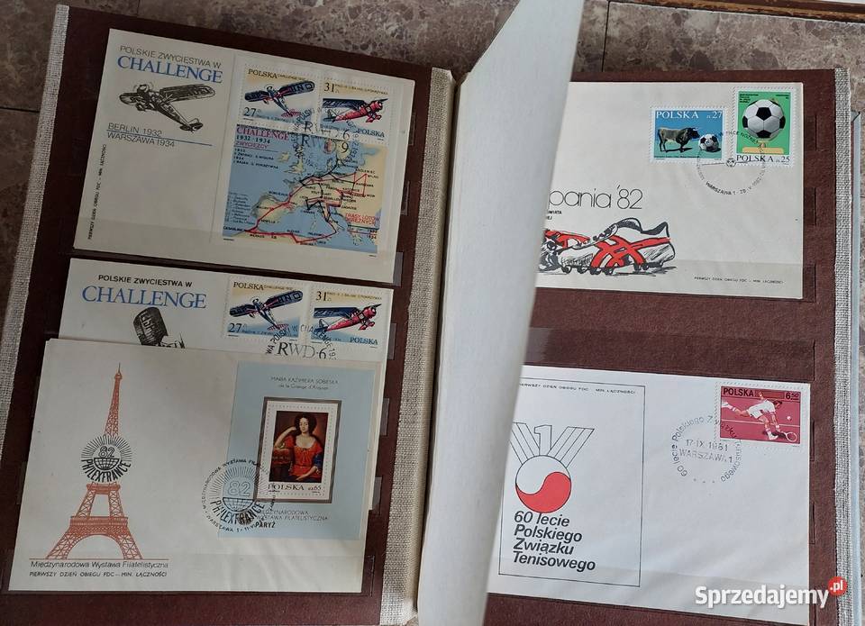 65 koperty znaczki całostki FDC polskie pierwszy sprzedam