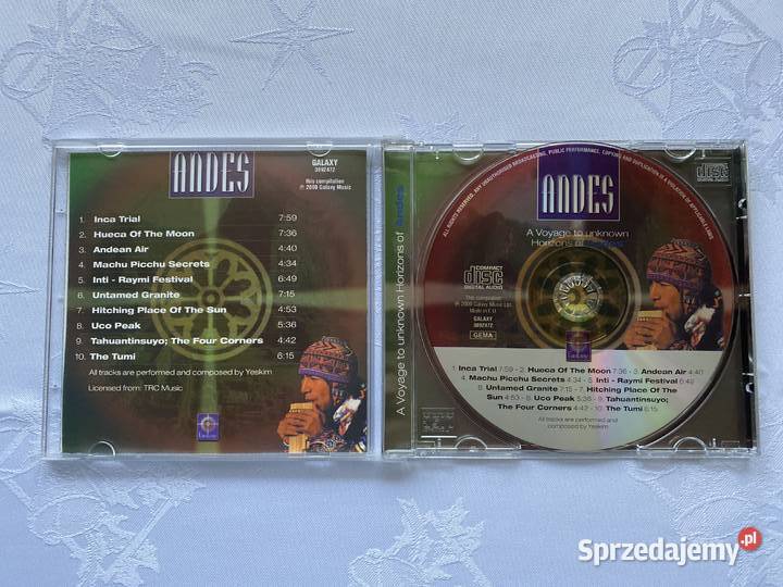 CD ANDESmuzyka relaksacyjna CD Płyty i kasety Lublin