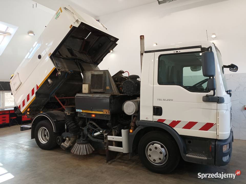MAN TGL 12220 Zamiatarka Johnston Szczotki LR Sierakowice