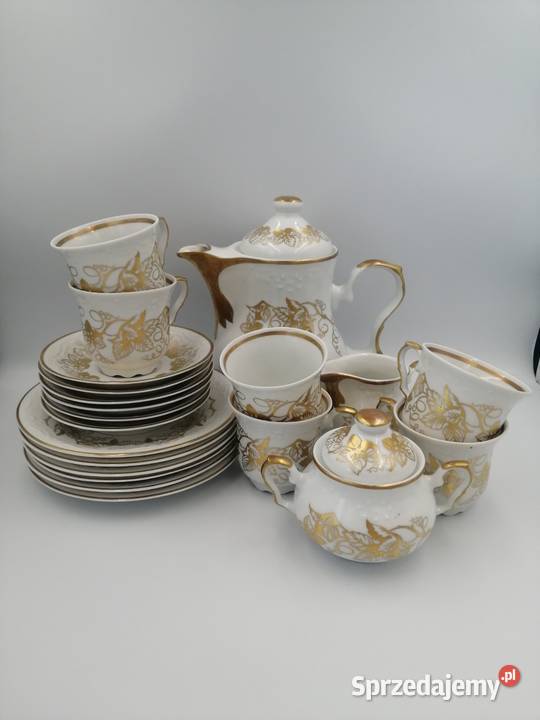Serwis kawowy herbaciany porcelana Karolina z Borów