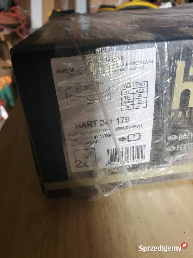 Tarcze hamulcowe Opel Meriva A HART Premium Line Tarcze hamulcowe małopolskie Kraków