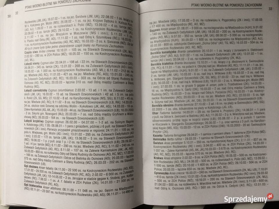 3683 Ptaki WodnoBłotne Na Pomorzu Zachodnim Antykwariat Szczecin sprzedam