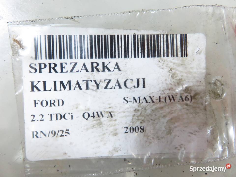 KOMPRESOR KLIMATYZACJI FORD S I 22 TDCi Kompresory klimatyzacji sprzedam