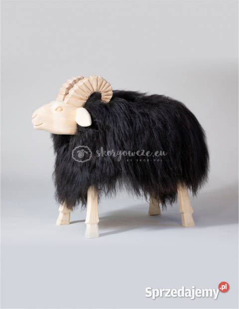 Krzesło baran dekoracyjny czarny Szaflary