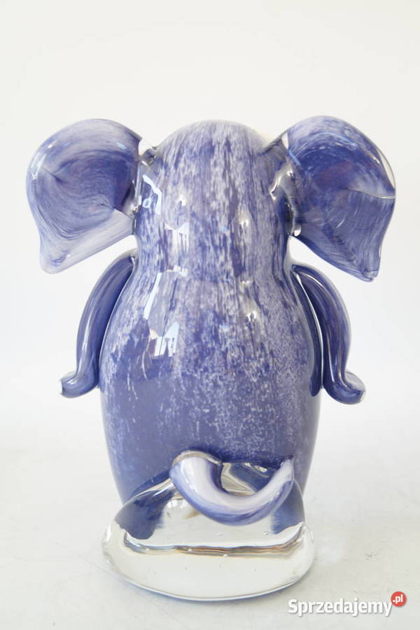 Figura szklana figura Murano style SŁOŃ Gizałki