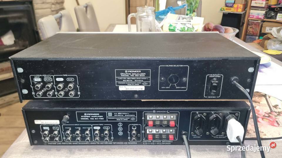 Wzmacniacz Pioneer SA 720 plus Korektor Pioneer Warta