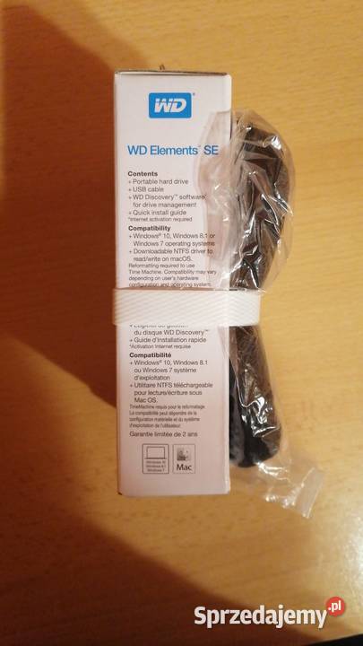 Dysk zewnętrzny WD Elements SE 1TB z etui Ochodze