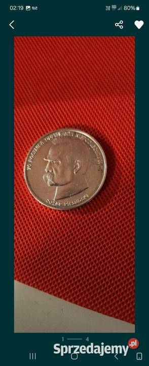 Moneta z PRL Józef Piłsudski Numizmatyka Gliwice