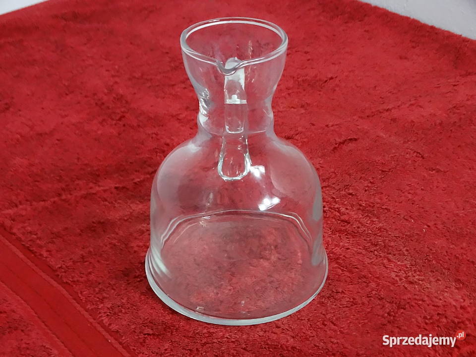 Szklany dzbanek karafka z uchem Styl Vintage 11L lubelskie Biłgoraj