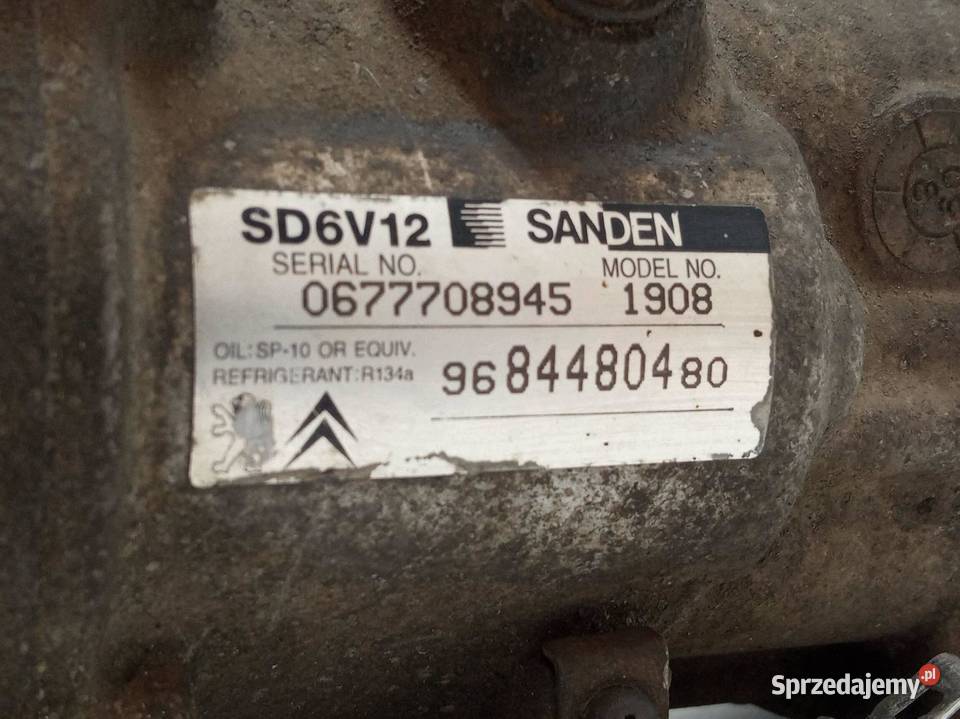 SPRĘŻARKA KLIMATYZACJI 9684480480 14 HDI Citroen