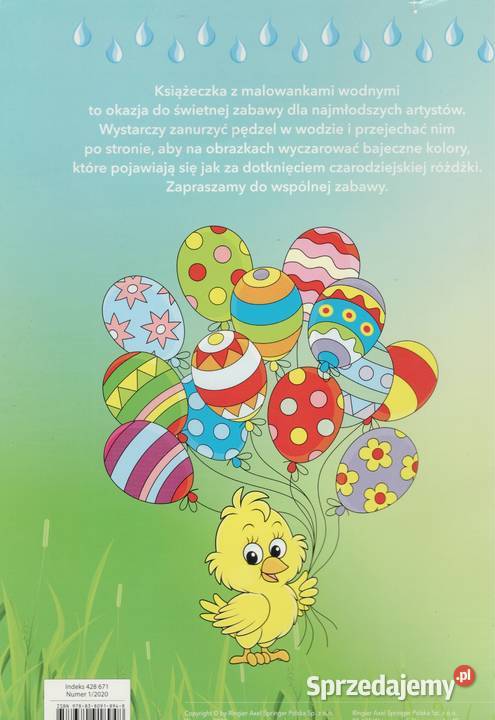 Wielkanoc malowanki wodne wesoła zabawa bez ISBN 9788380918948 Książki dla dzieci Warszawa