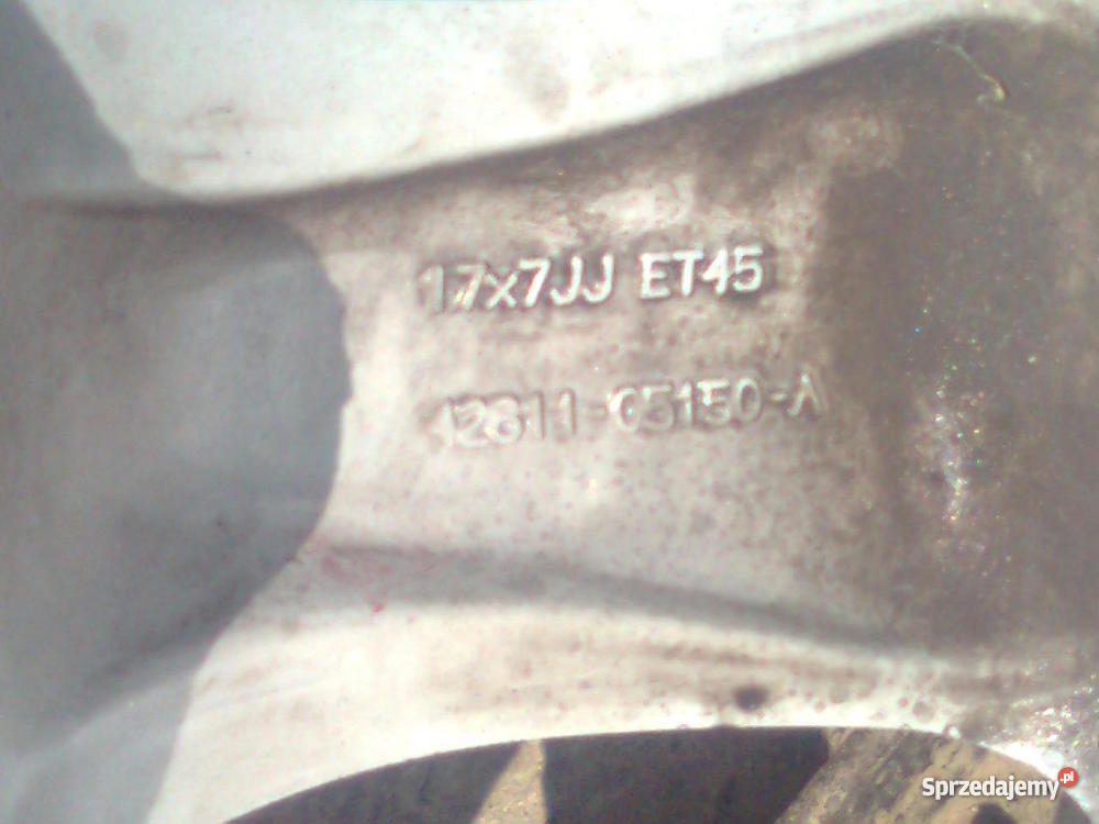 17 5x100 aluminiowe felgi z Toyoty Avensis Laszki