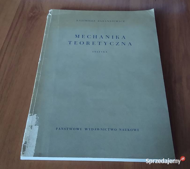 Mechanika teoretyczna Statyka Kazimierz Gdańsk sprzedam