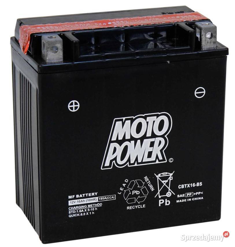 Akumulator motocyklowy MotoPower CBTX16BS Wrocław