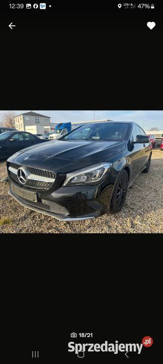 Mercedes CLA 22cdi Automat 2017r Lift Mercedes-Benz Dobrzyca sprzedam