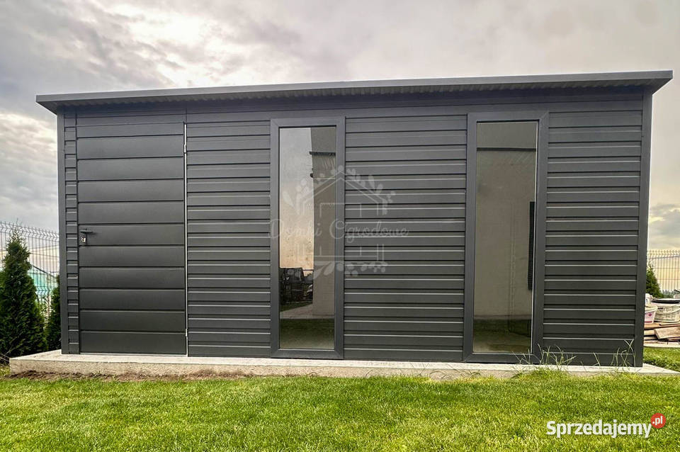 Schowek Domek 5x2m drzwi 2x okno antracyt spad w Domki narzędziowe Częstochowa sprzedam