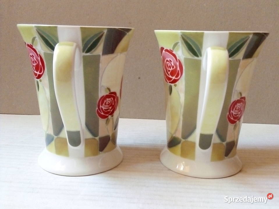 dwa kubki w róże Pimpernel vintage Kubki śląskie Częstochowa