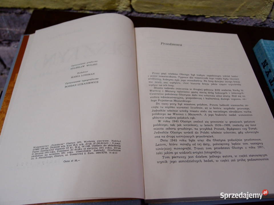 książki Olsztyn Tom I A Wakar i Tom II Czsław Łódź