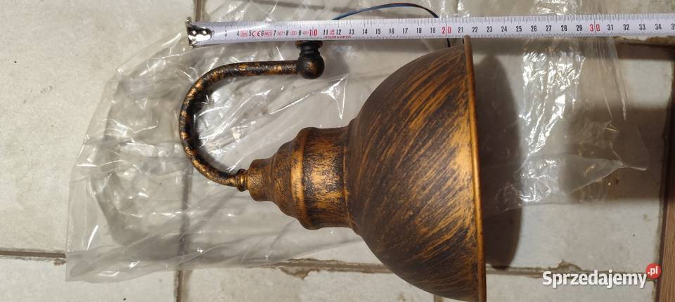 Lampa ścienna kinkiet vintage mosiądz Biała Podlaska