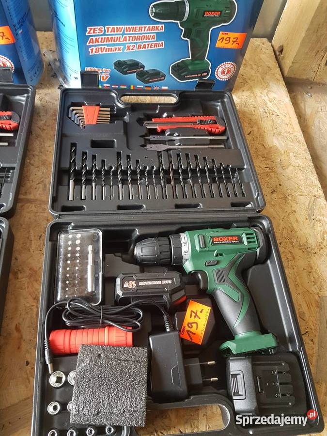 WKRĘTARKA WIERTARKA 2AKU 18V boxer bx174 22 HH Głogowa sprzedam