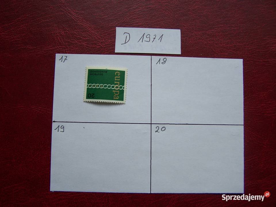 Niemcy 1971 MNH Znaczki z roczników WYBIERAJ Filatelistyka sprzedam