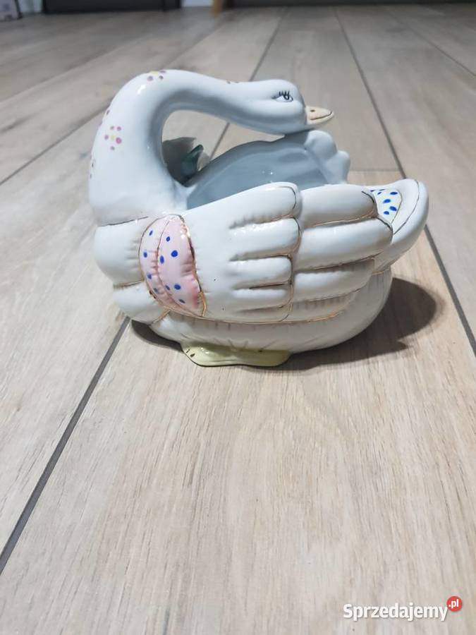 Łabędz z porcelany Wola Podłężna