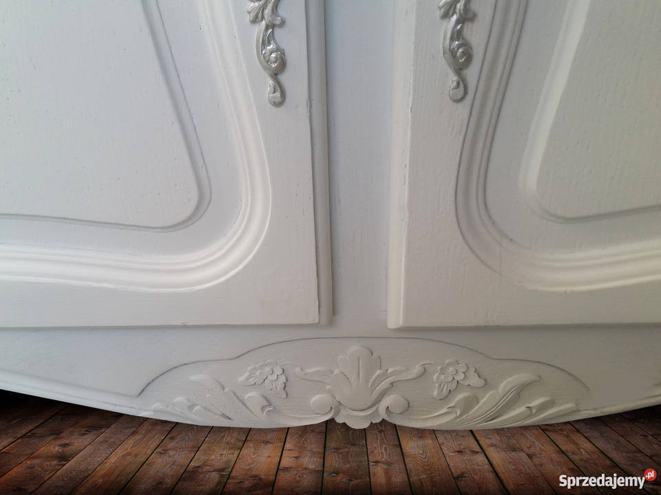 Ludwikowska komoda bufet 220 śnieżna biel