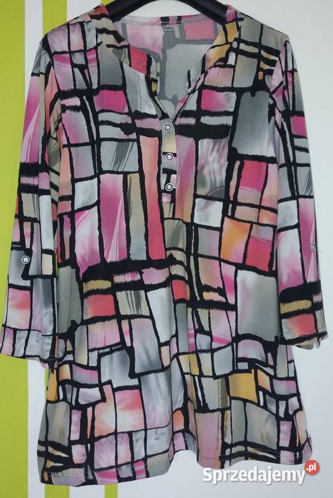 L46 Zgrabna wygodna tunika Butik kolorowy Gliwice