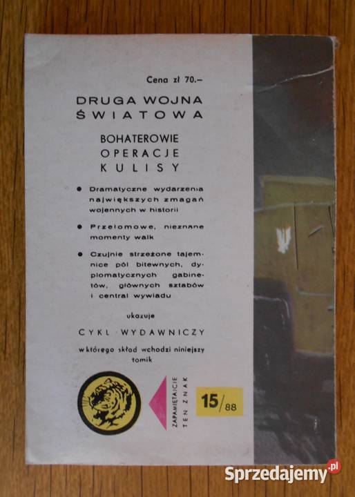 Żółty Tygrys Ogniem z zasadzki 1588 Parczew