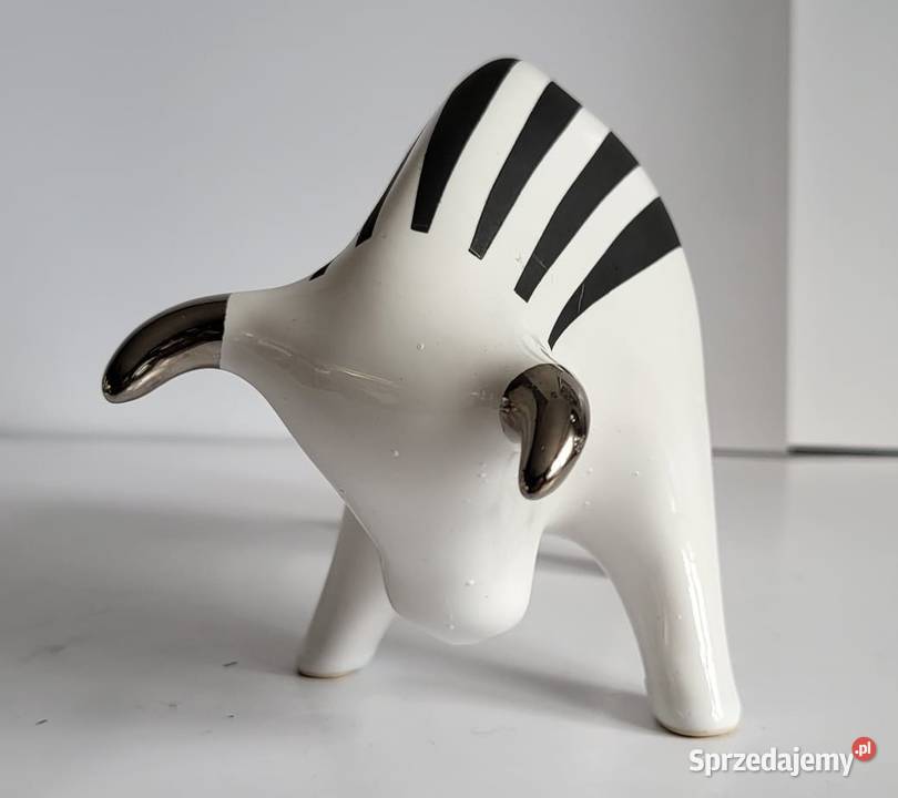 BYK Znak zodiaku Figurka Byczek ceramiczny Sierakowice