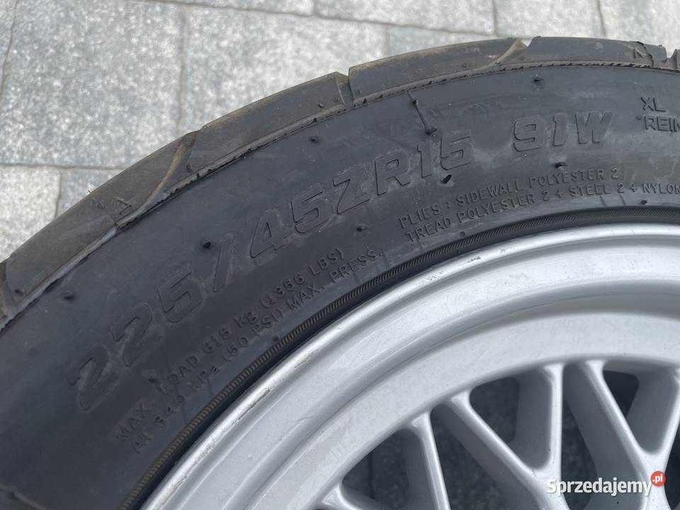 Felgi BMW BBS Style 5 15 5x120 7J ET20 opony aluminiowe Leszno