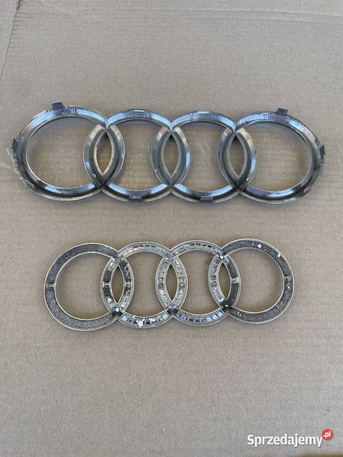 Emblemat znaczek przód tyl Audi A6 C7 chrom Poznań