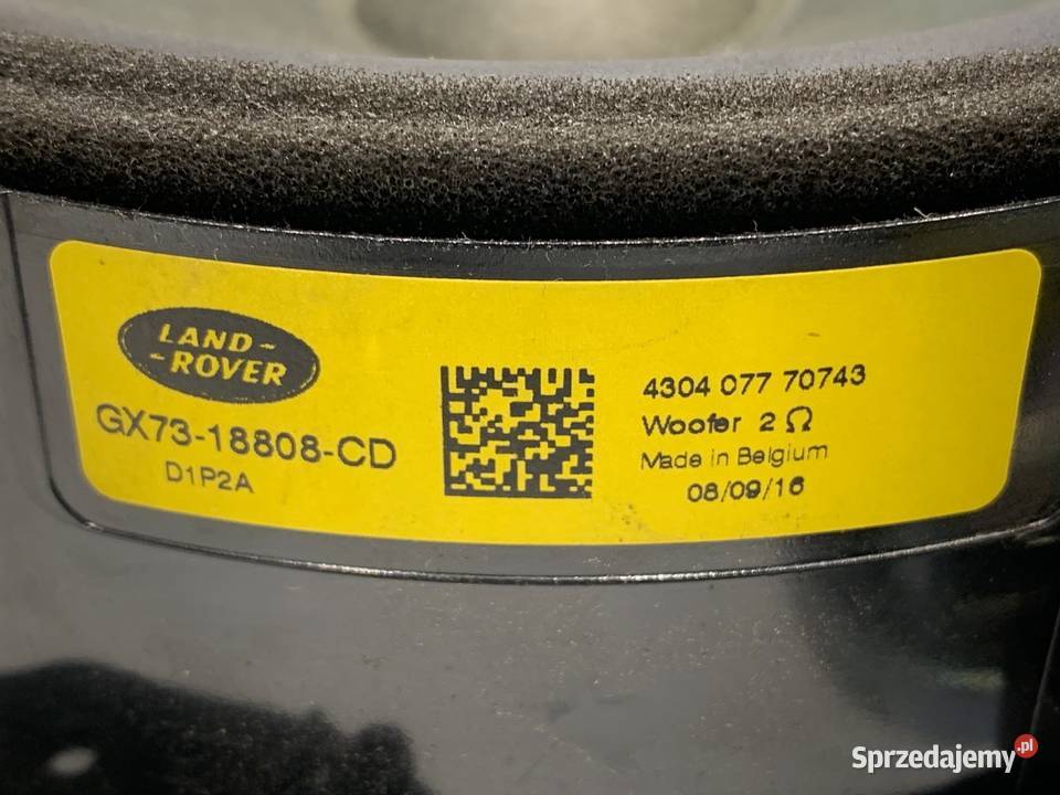 GŁOŚNIKI KOMPLET JAGUAR FPACE GX7318808CD SUV