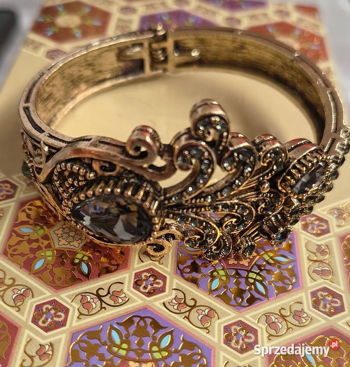 Piękna lśniąca bransoletka mankietowa turecka Białystok