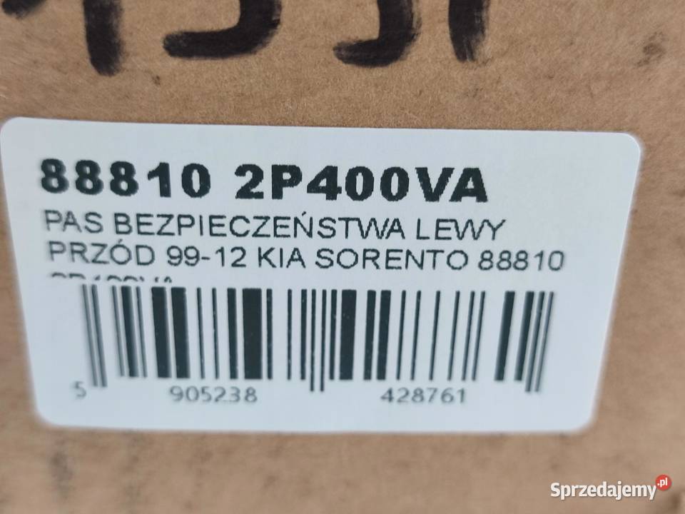 PAS BEZPIECZEŃSTWA LEWY PRZÓD KIA SORENTO XM lubelskie