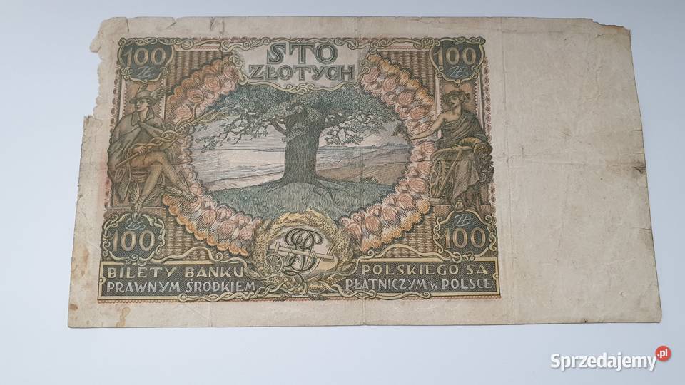 Banknot Polski 100 Złotych Z 1934 Roku Warka - Sprzedajemy.pl