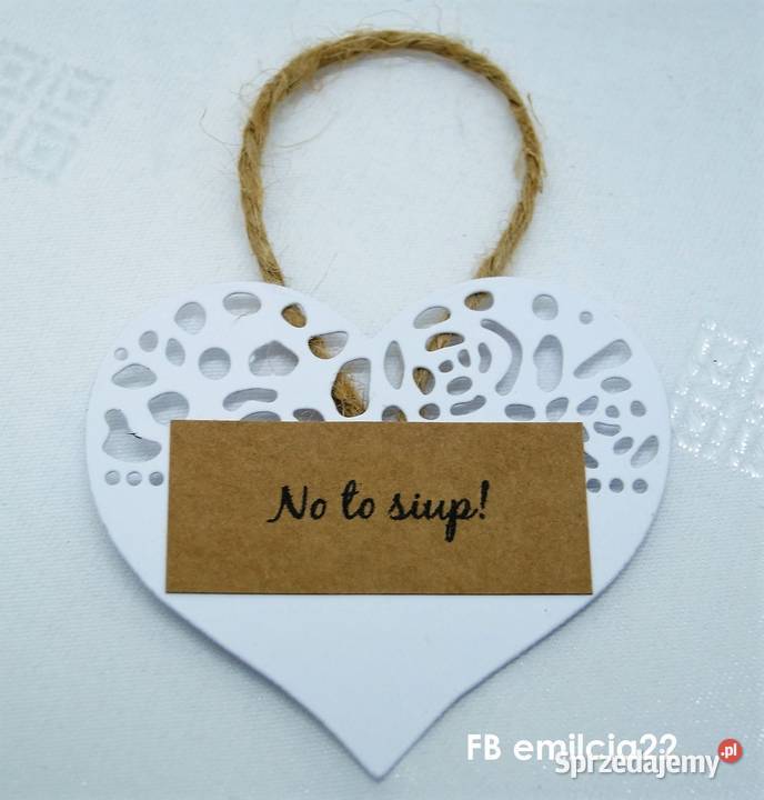 Zawieszki na alkohol rustykalne eco ażurowe Ślub Zielona Góra