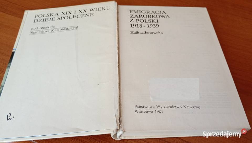 Emigracja zarobkowa z Polski 19181939 Halina Gdańsk